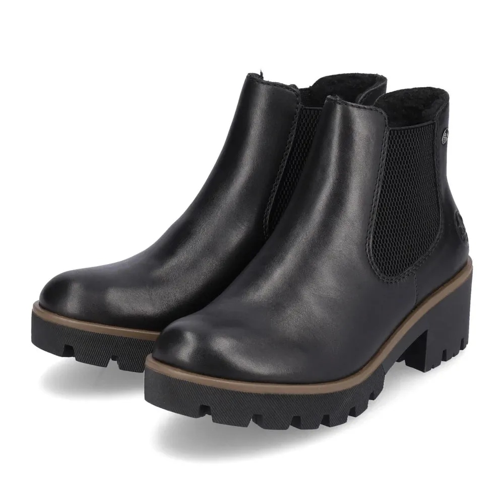 Rieker Shoes 79265-02 Black Chelsea