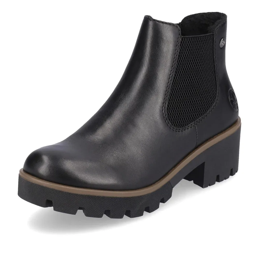 Rieker Shoes 79265-02 Black Chelsea
