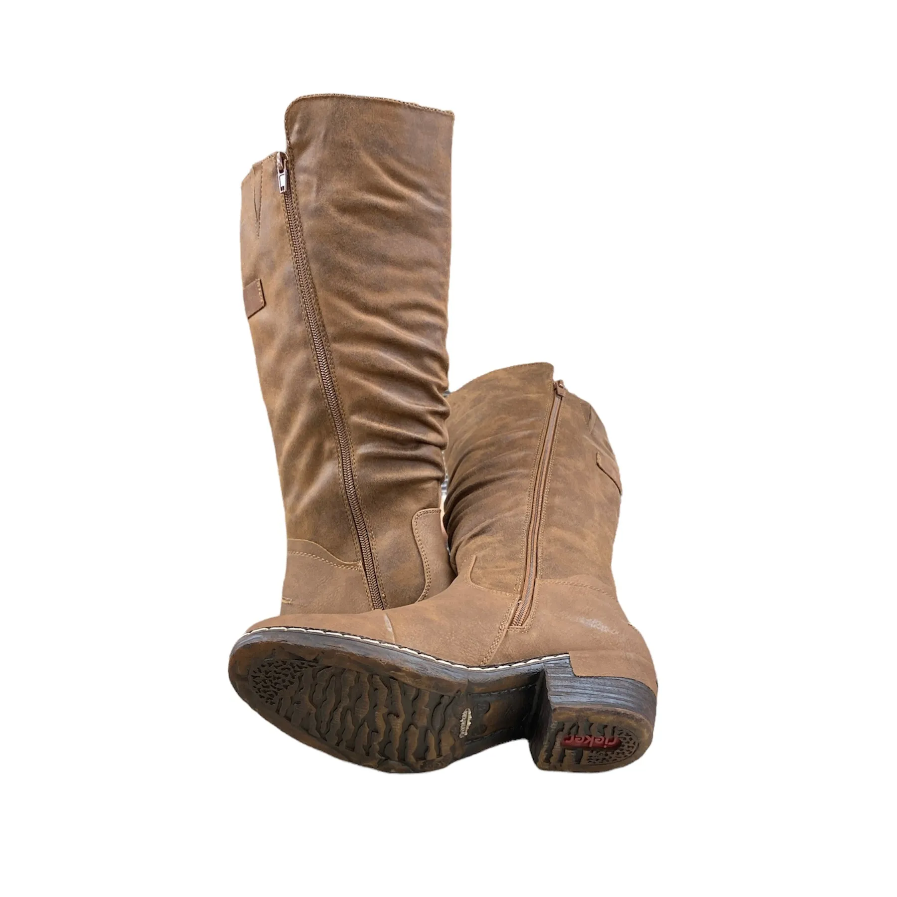 Rieker Shoes 93654-22 Brown Tall Riding Boot RTex