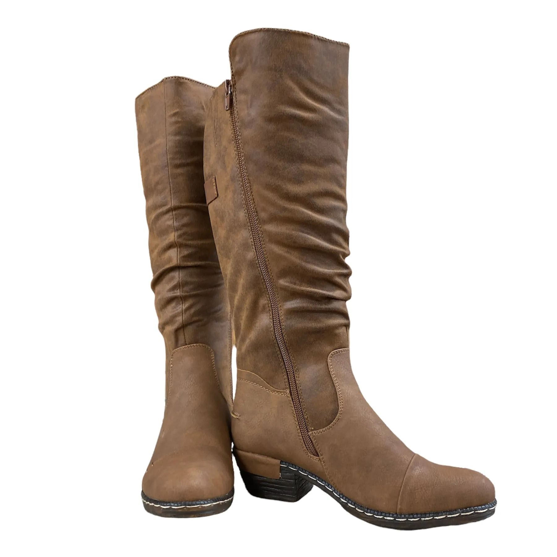 Rieker Shoes 93654-22 Brown Tall Riding Boot RTex
