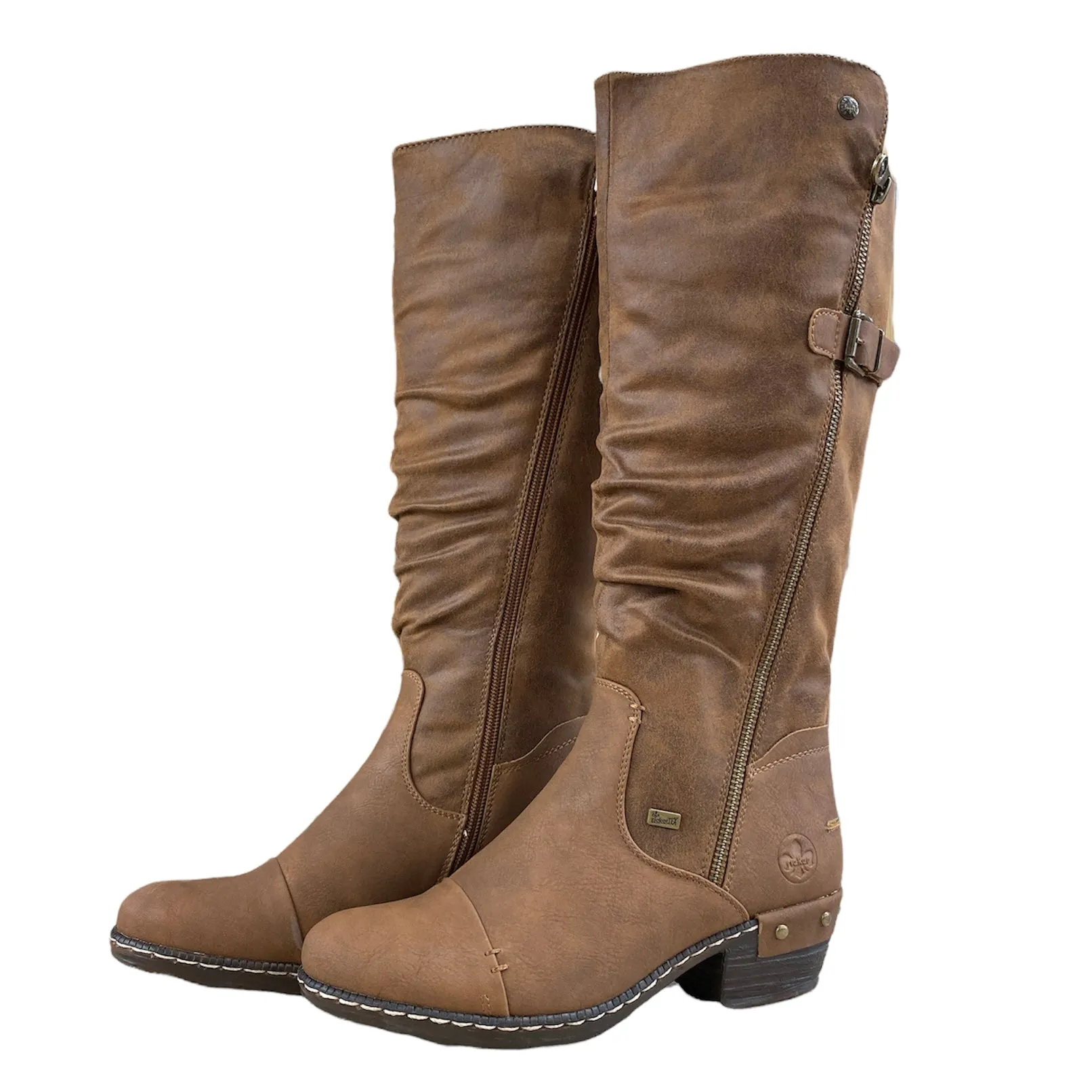 Rieker Shoes 93654-22 Brown Tall Riding Boot RTex