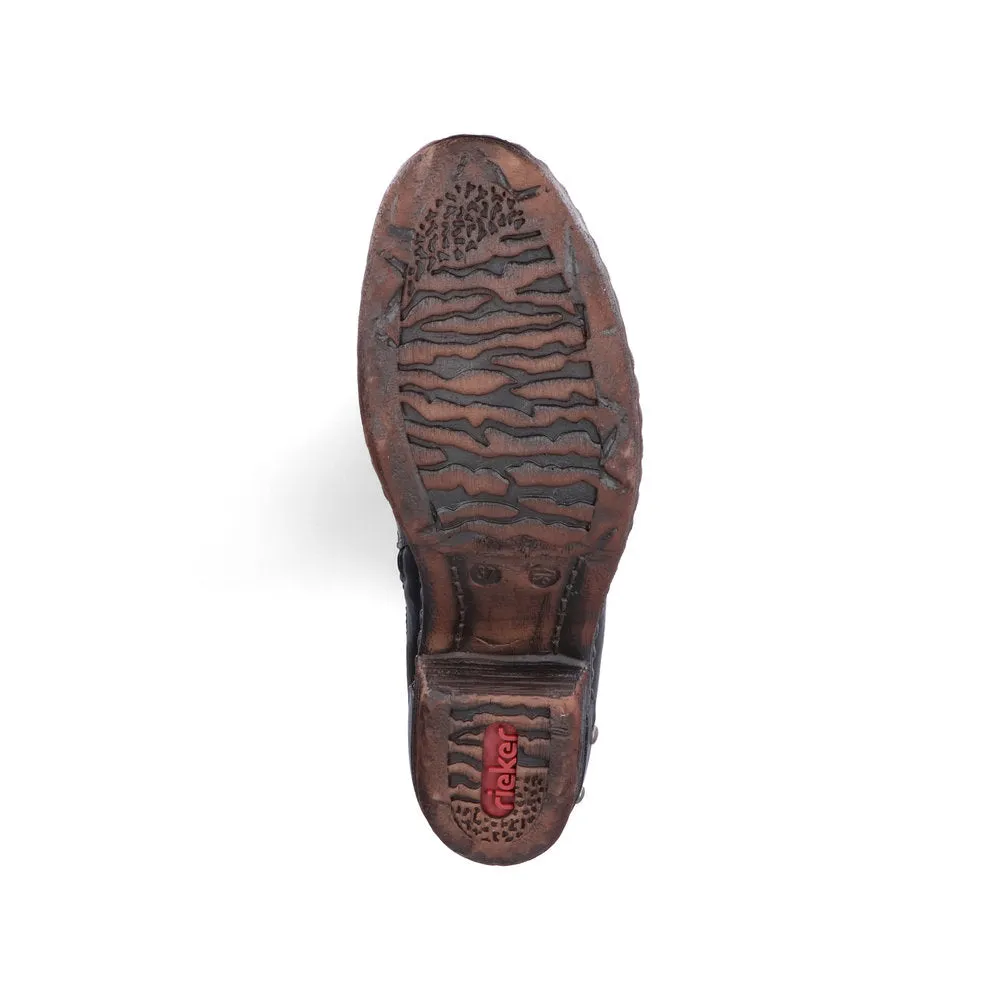 Rieker Shoes 93655-00 Black Tall Boot Lined RTex