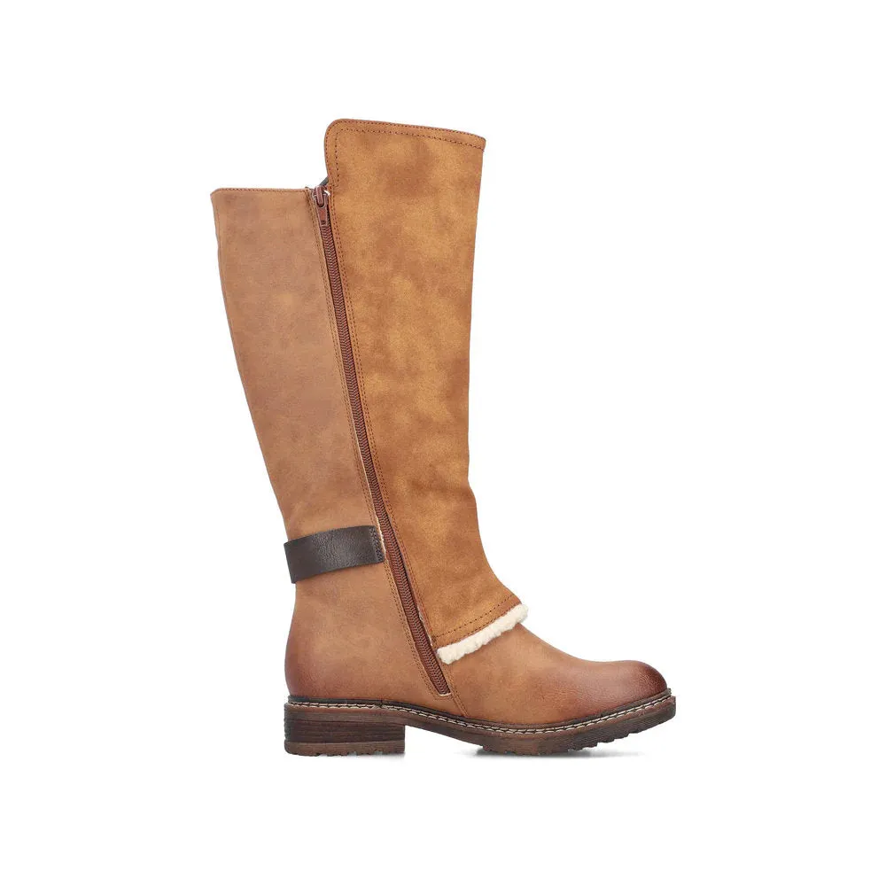 Rieker Shoes 94762-22 Tan Tall Lined RTex