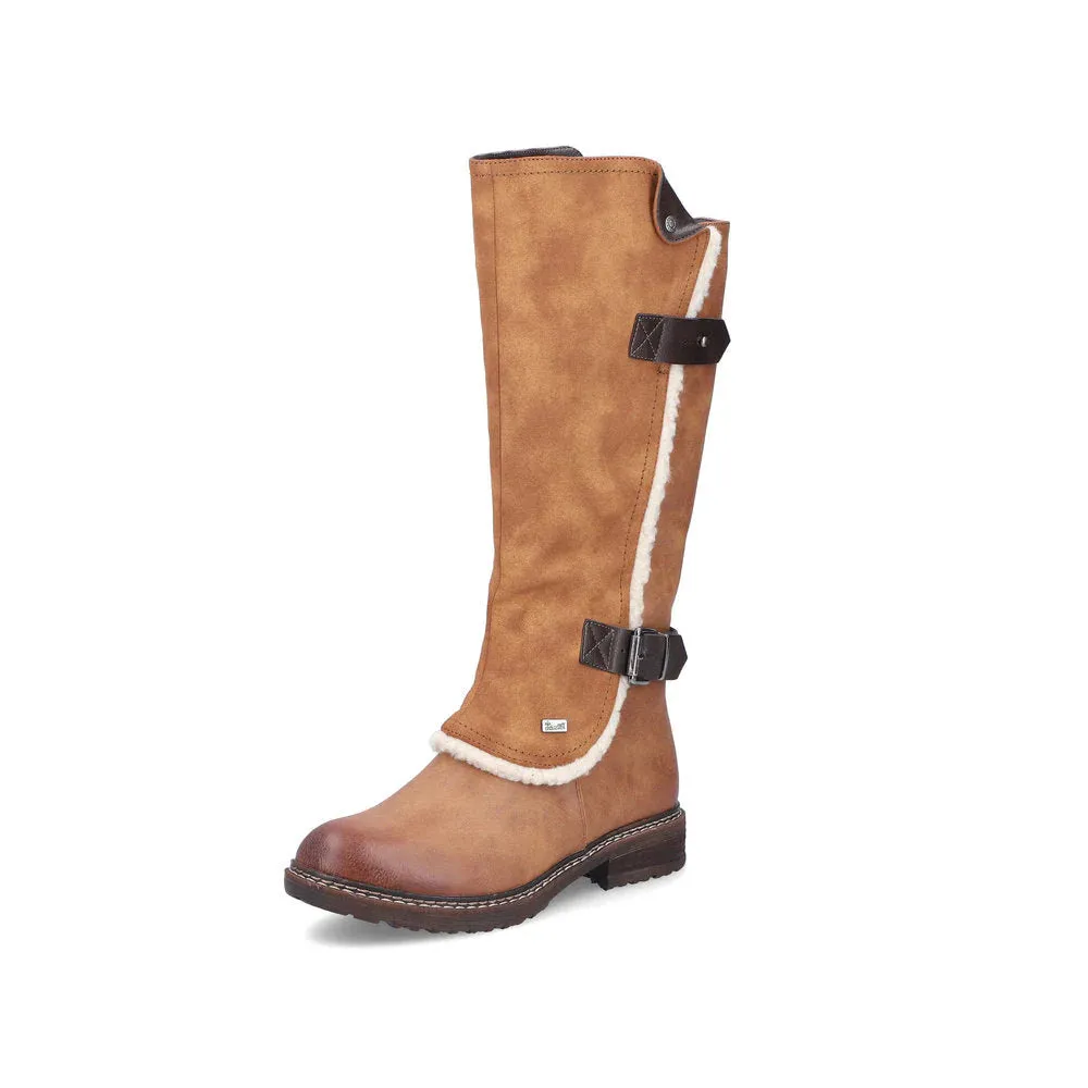 Rieker Shoes 94762-22 Tan Tall Lined RTex