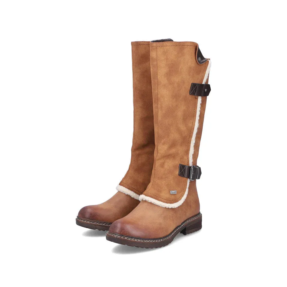 Rieker Shoes 94762-22 Tan Tall Lined RTex