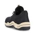 Rieker Shoes L0563-00 Black Bungee Lace