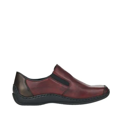 Rieker Shoes L1759-30 Red Multi Slip On