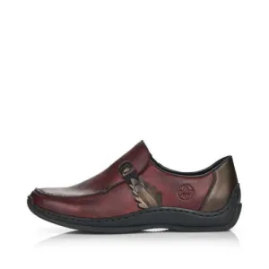 Rieker Shoes L1759-30 Red Multi Slip On
