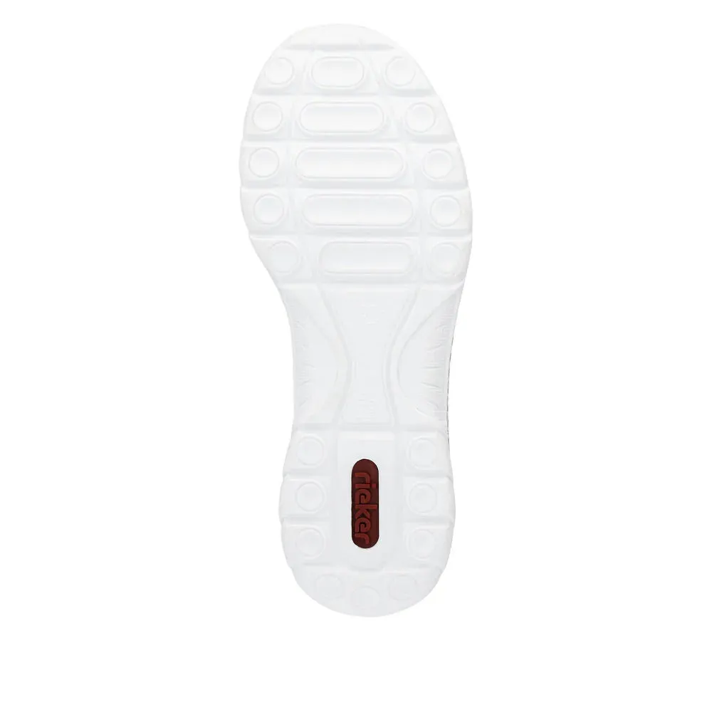 Rieker Shoes L3294-80 White/Pearl Bungee Lace