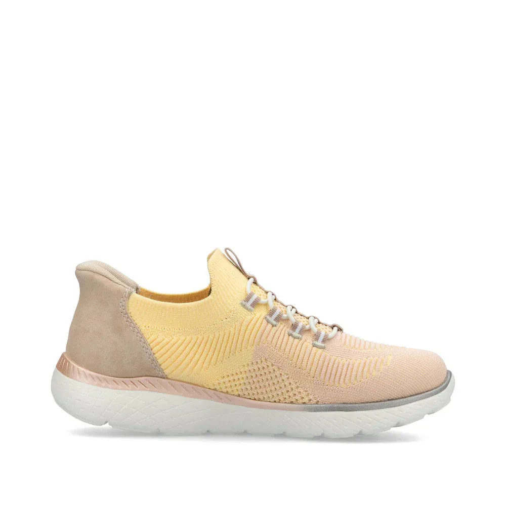 Rieker Shoes M5066-68 Yellow/Rose Multi Ready 2 Go Knit
