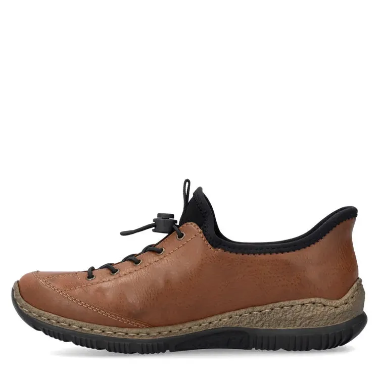 Rieker Shoes N3267-24 Bungee Lace Ready 2 Go Brown