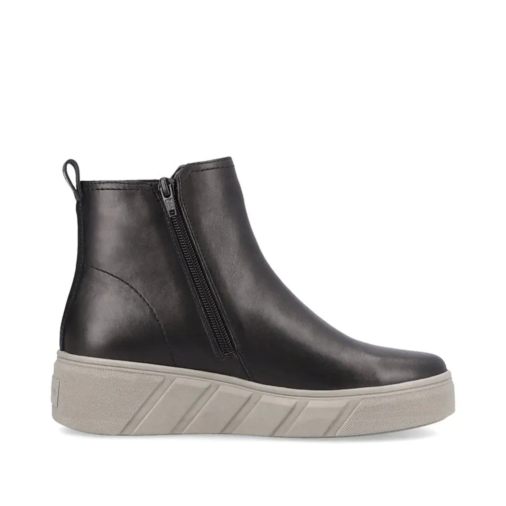 Rieker Shoes W0562-00 Black Ankle Boot