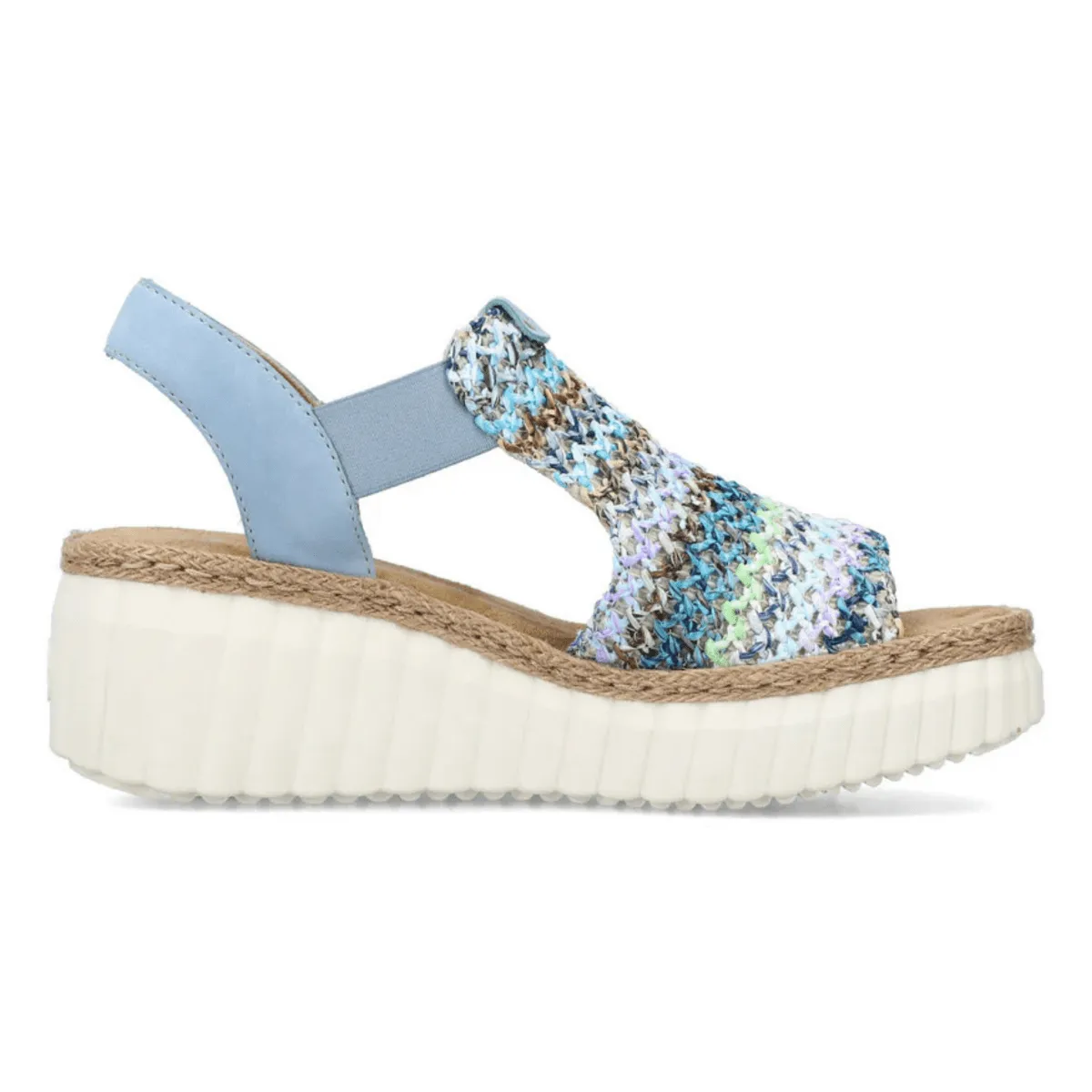 Rieker Women's 69172-91 Rose Blue Multi/Aqua Rieker Shoes