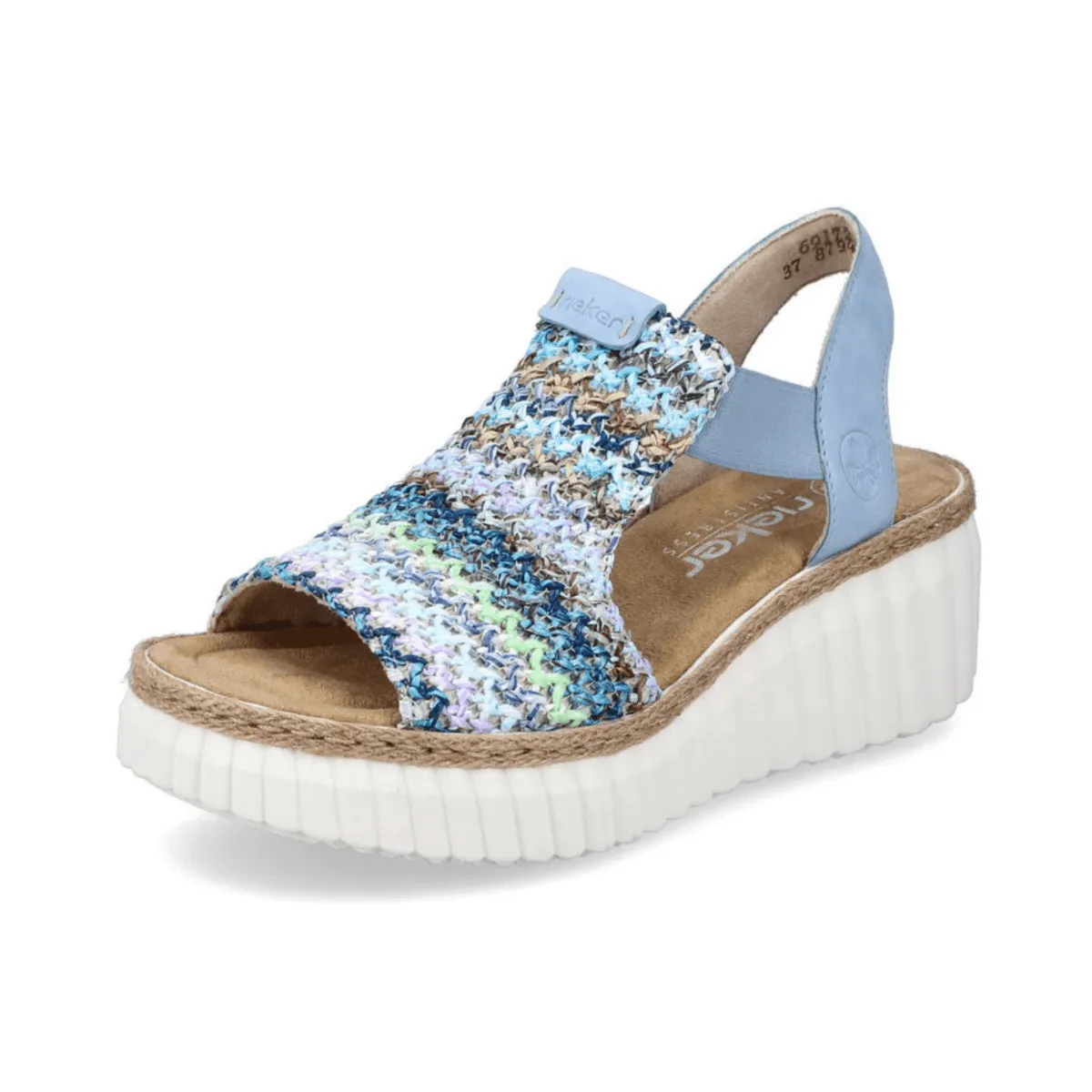 Rieker Women's 69172-91 Rose Blue Multi/Aqua Rieker Shoes