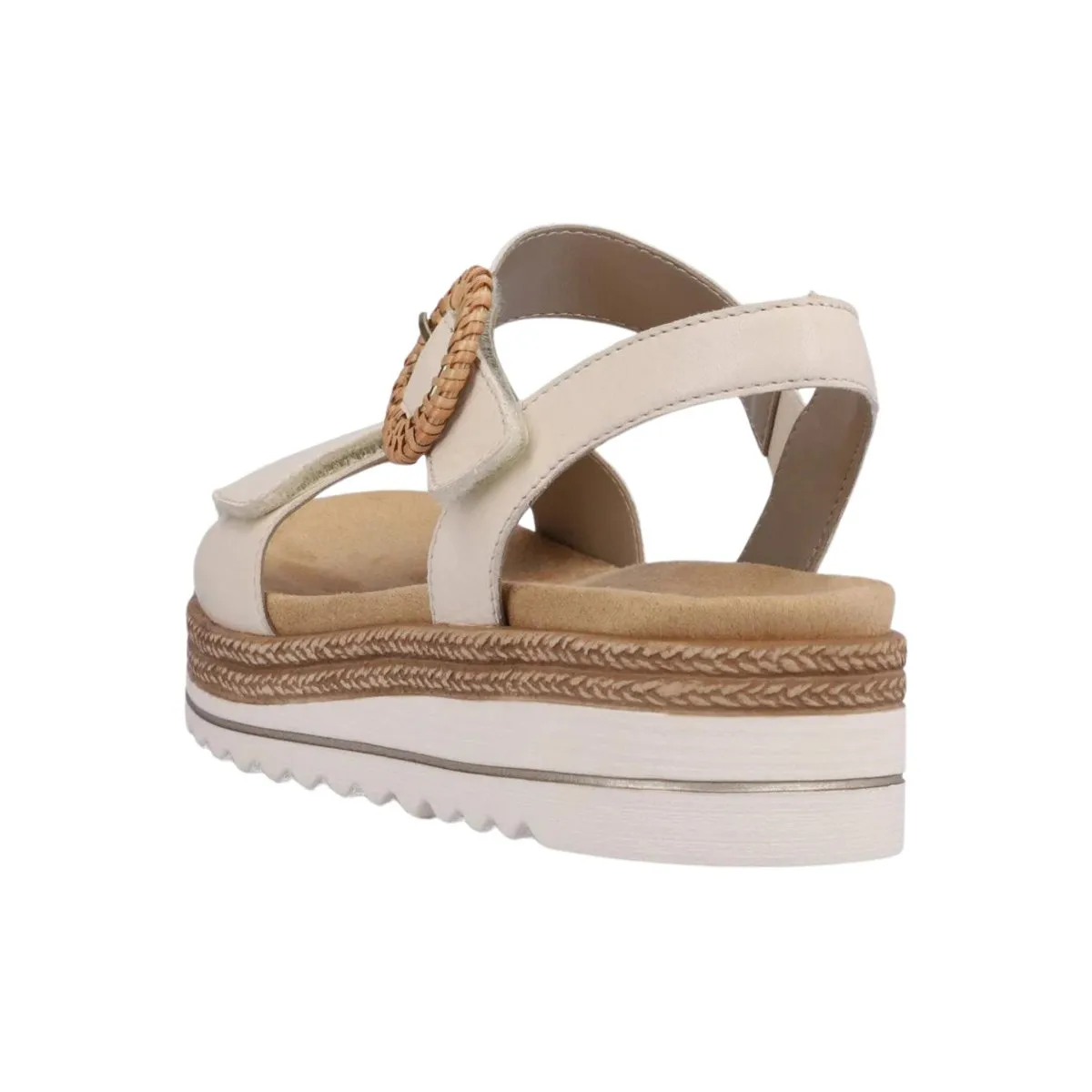 Rieker Women's D0Q52-60 Jocelyn Off-White Leather Rieker Shoes