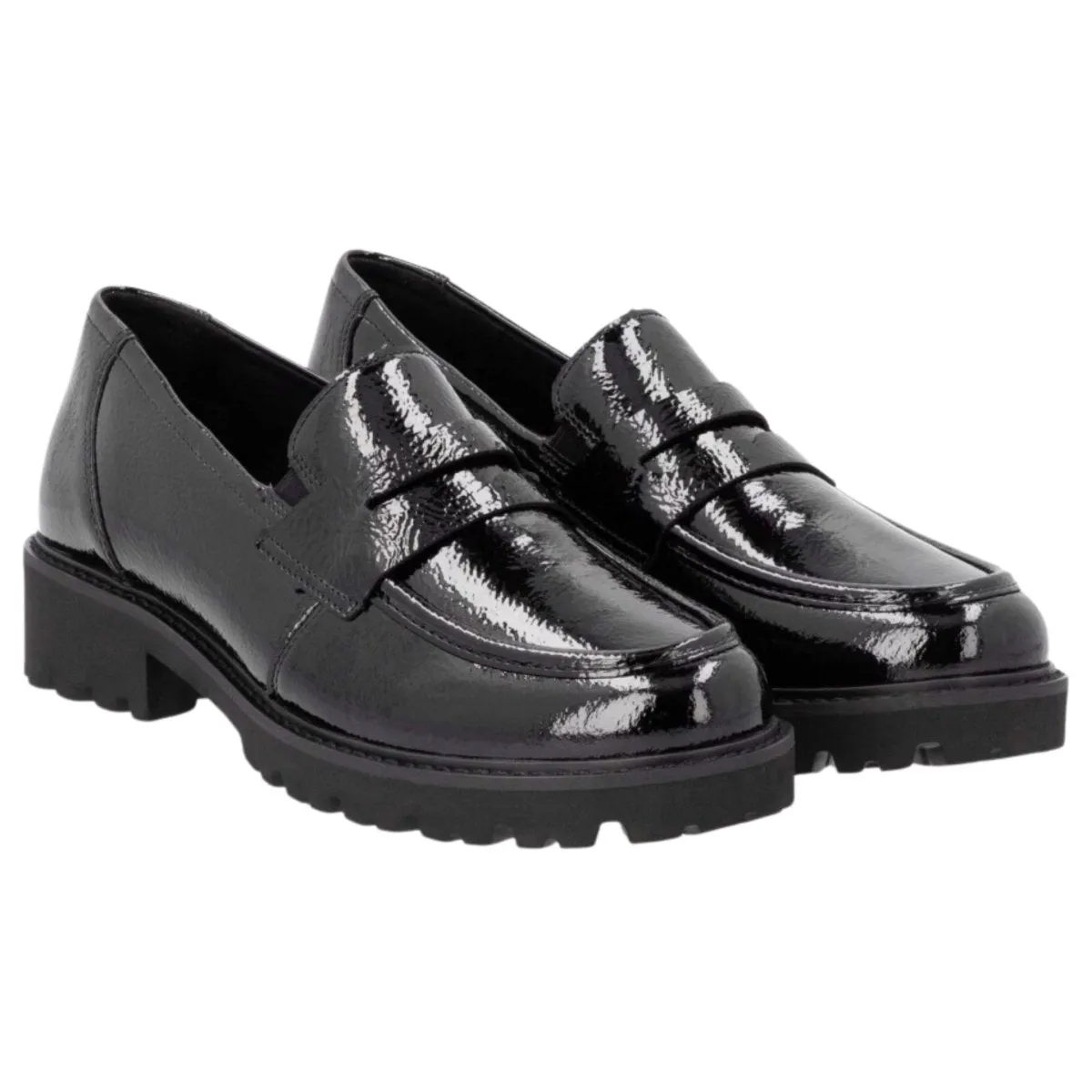 Rieker Women's D8602-00 Black Patent Rieker Shoes