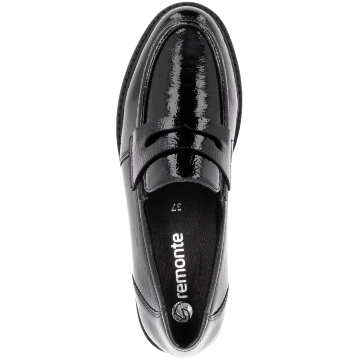 Rieker Women's D8602-00 Black Patent Rieker Shoes