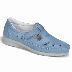 Roamer - Denim SAS comfort walking shoes with supportive build