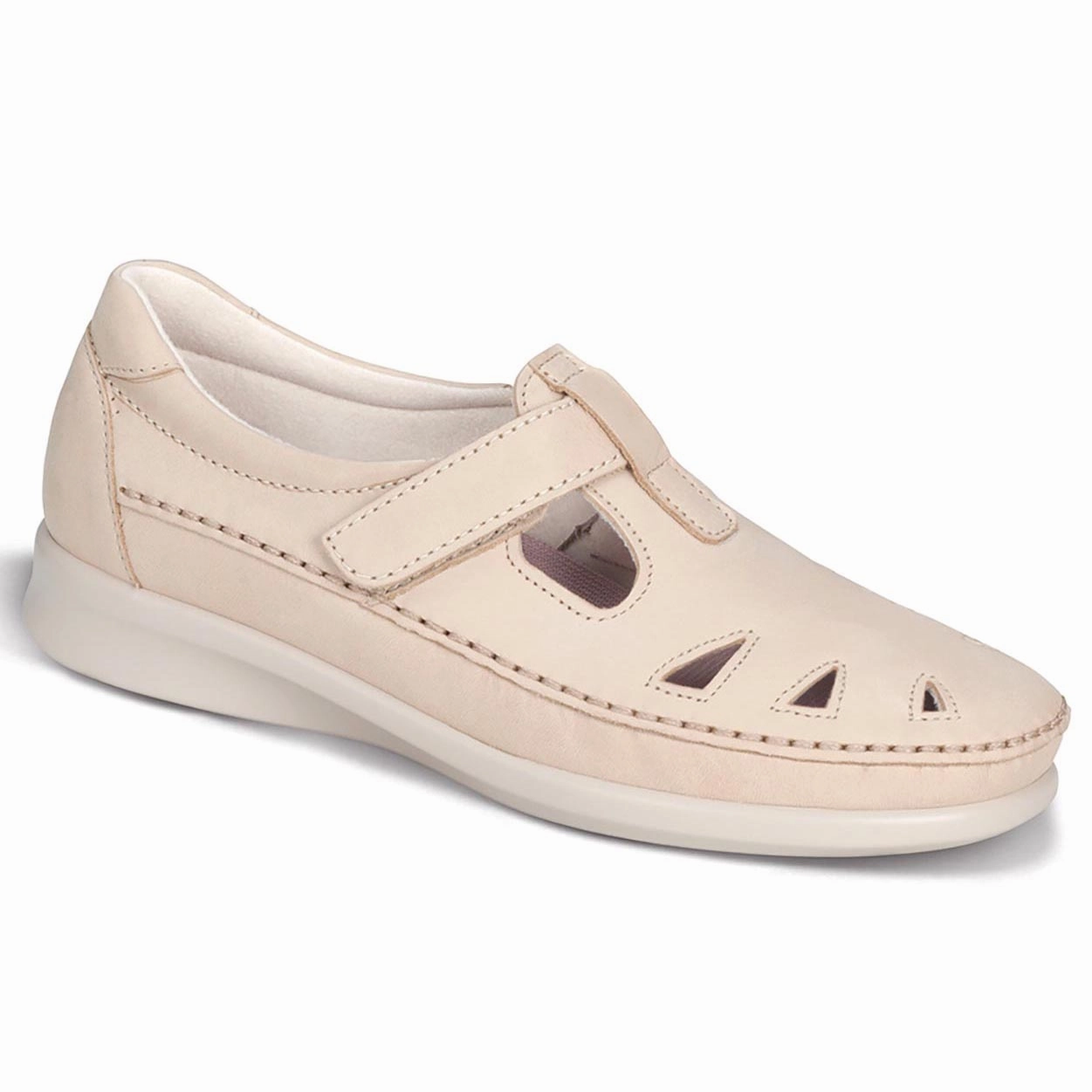 Roamer - Linen SAS comfort walking shoes with supportive build
