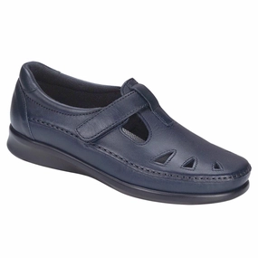Roamer - Navy SAS comfort walking shoes with supportive build