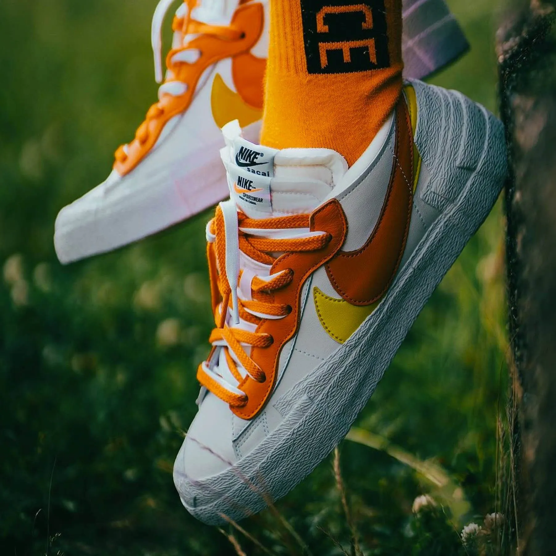 Sacai x Nike Blazer Low 'Magma Orange' Sacai collaboration