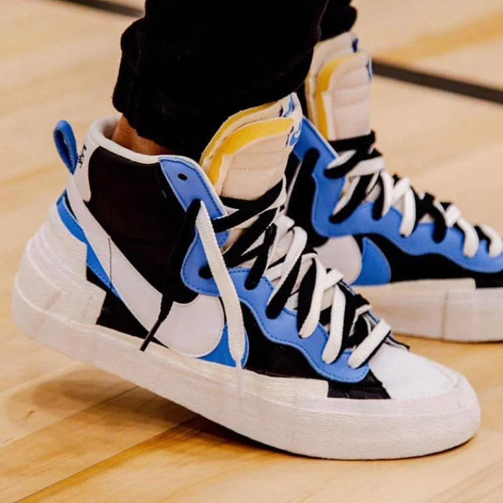 Sacai x Nike Blazer Mid 'Black Blue' Sacai collaboration