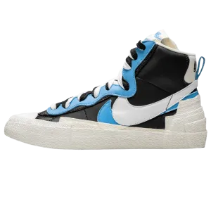 Sacai x Nike Blazer Mid 'Black Blue' nike sacai collaboration stylish sneakers