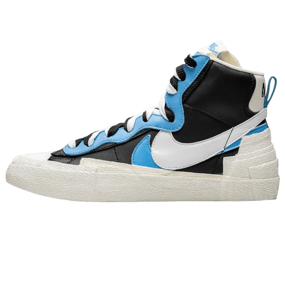 Sacai x Nike Blazer Mid 'Black Blue' nike sacai collaboration stylish sneakers