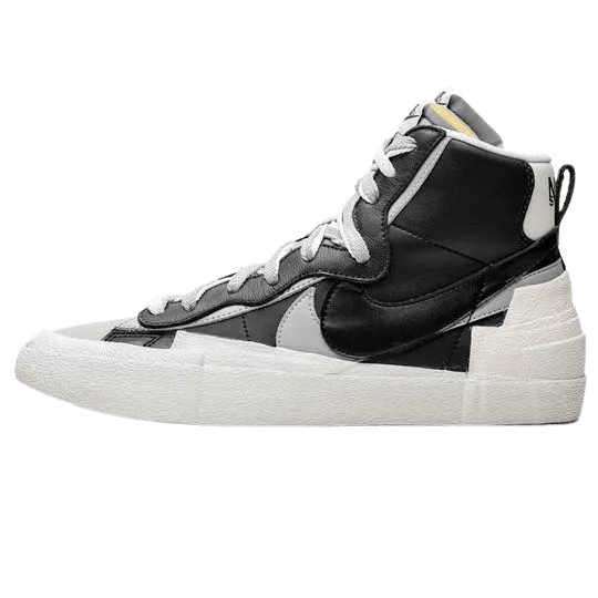 Sacai x Nike Blazer Mid 'Black Grey' nike sacai collaboration stylish sneakers