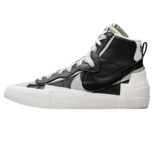 Sacai x Nike Blazer Mid 'Black Grey' nike sacai collaboration stylish sneakers