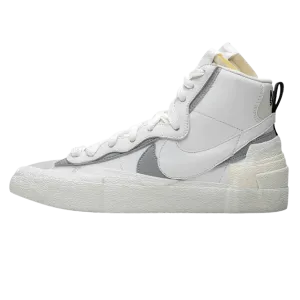 Sacai x Nike Blazer Mid 'White Grey' nike sacai collaboration stylish sneakers