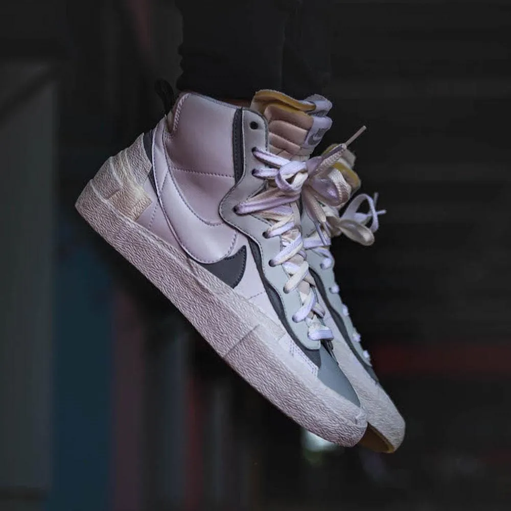 Sacai x Nike Blazer Mid 'White Grey' Sacai collaboration