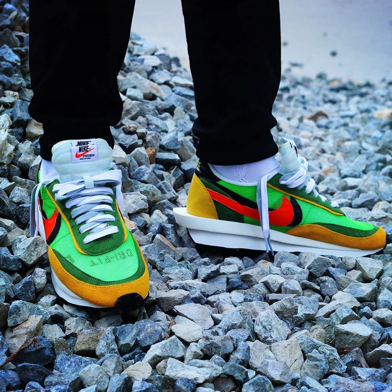 Sacai x Nike LDV Waffle Daybreak Green Sacai collaboration