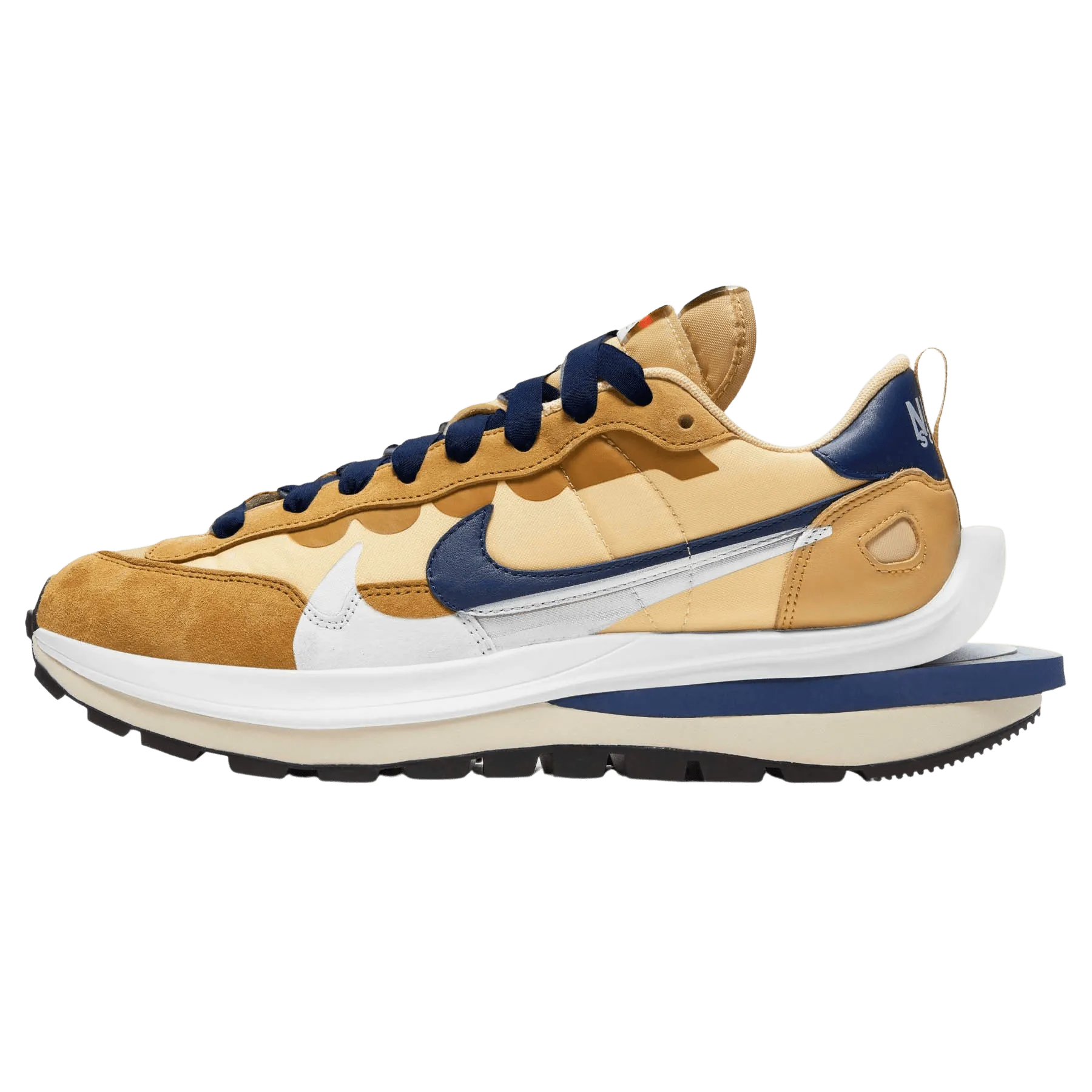 sacai x Nike VaporWaffle 'Sesame Blue Void' nike sacai collaboration stylish sneakers