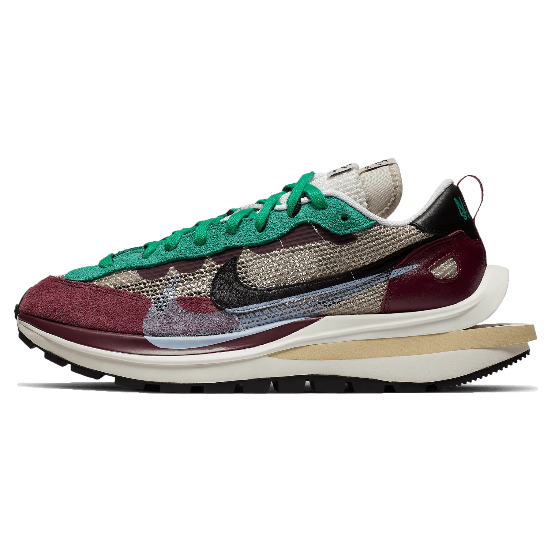 Sacai x Nike VaporWaffle SP 'Villain Red' nike sacai collaboration stylish sneakers