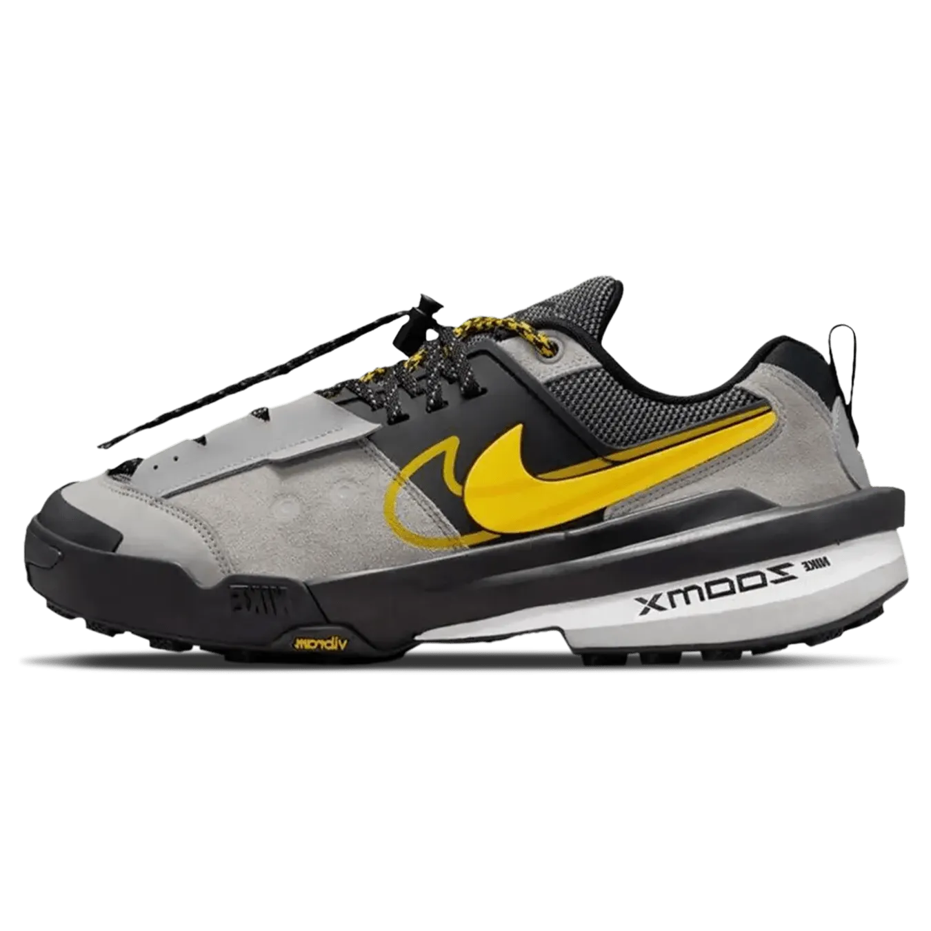 Sacai x Nike Zegamadome 'Matte Silver Tour Yellow' nike sacai collaboration stylish sneakers
