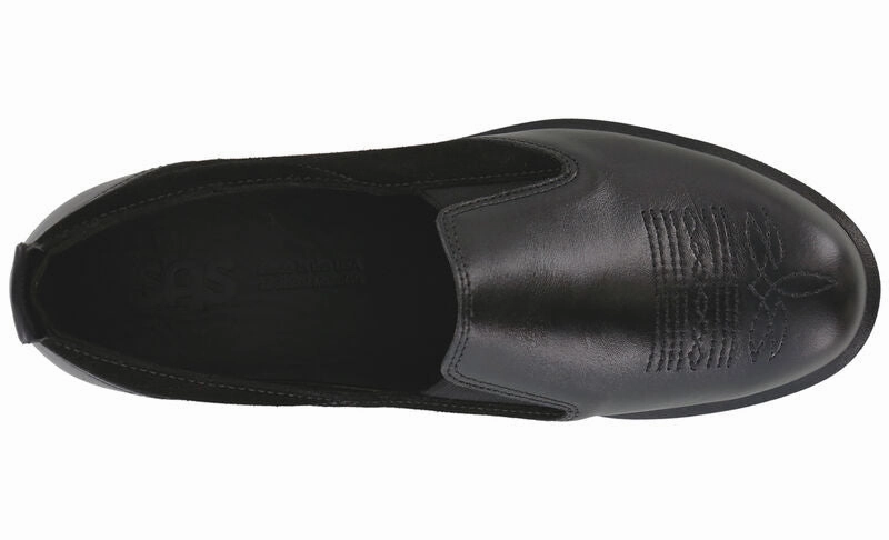 Saddle - Black SAS orthopedic comfort shoes
