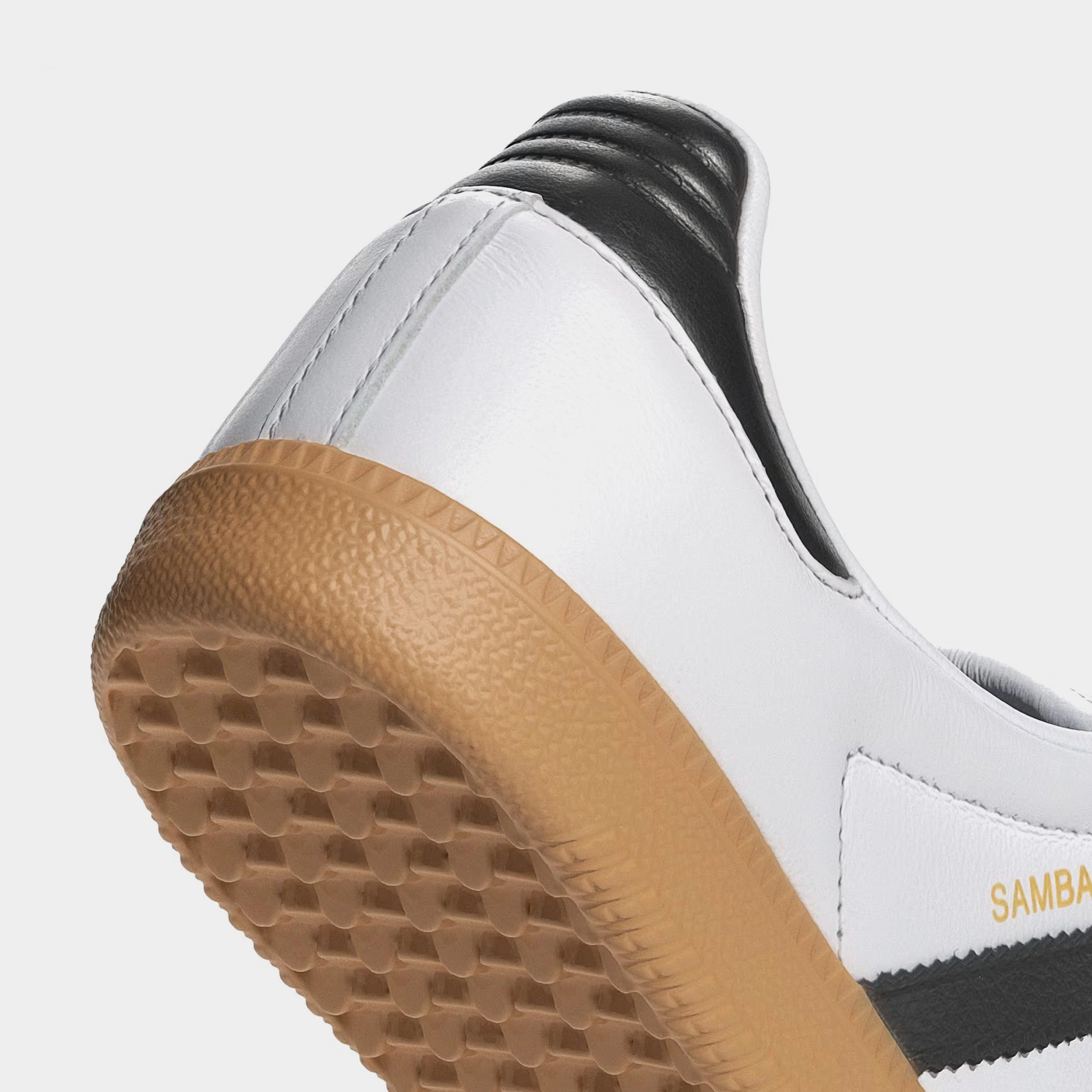 Samba LT Womens Lifestyle Shoes (Cloud White/Core Black/Gold Metallic T-toe casual trainers