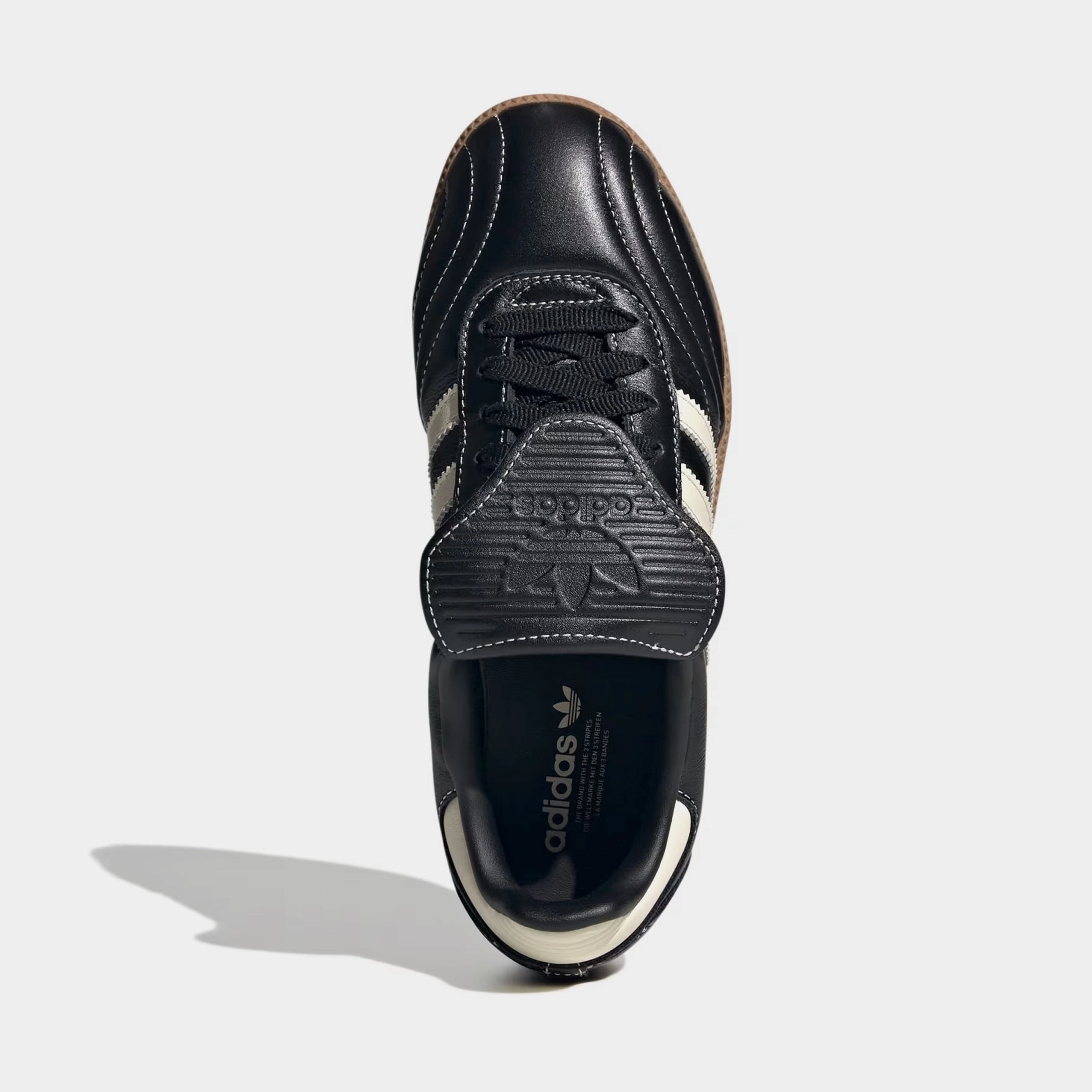 Samba LT Womens Lifestyle Shoes (Core Black/Cream White/Gum) T-toe casual trainers