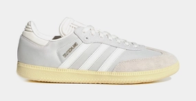 Samba OG Germany Mens Lifestyle Shoes (Cloud White/Off/White/Almost Yellow) Adidas Samba shoes with iconic T-toe design