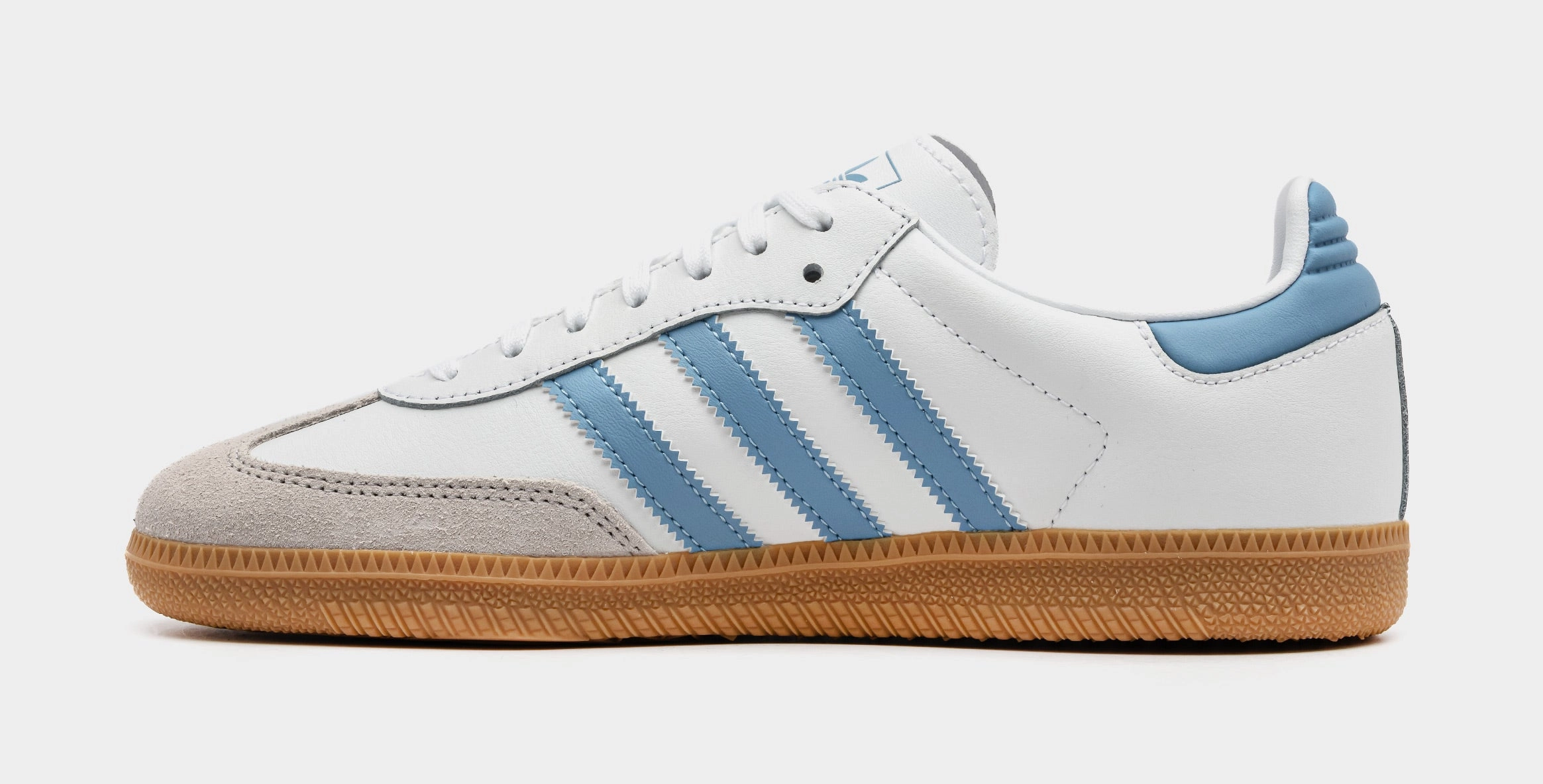 Samba OG Grade School Lifestyle Shoes (Cloud White/Bright Royal) T-toe casual trainers