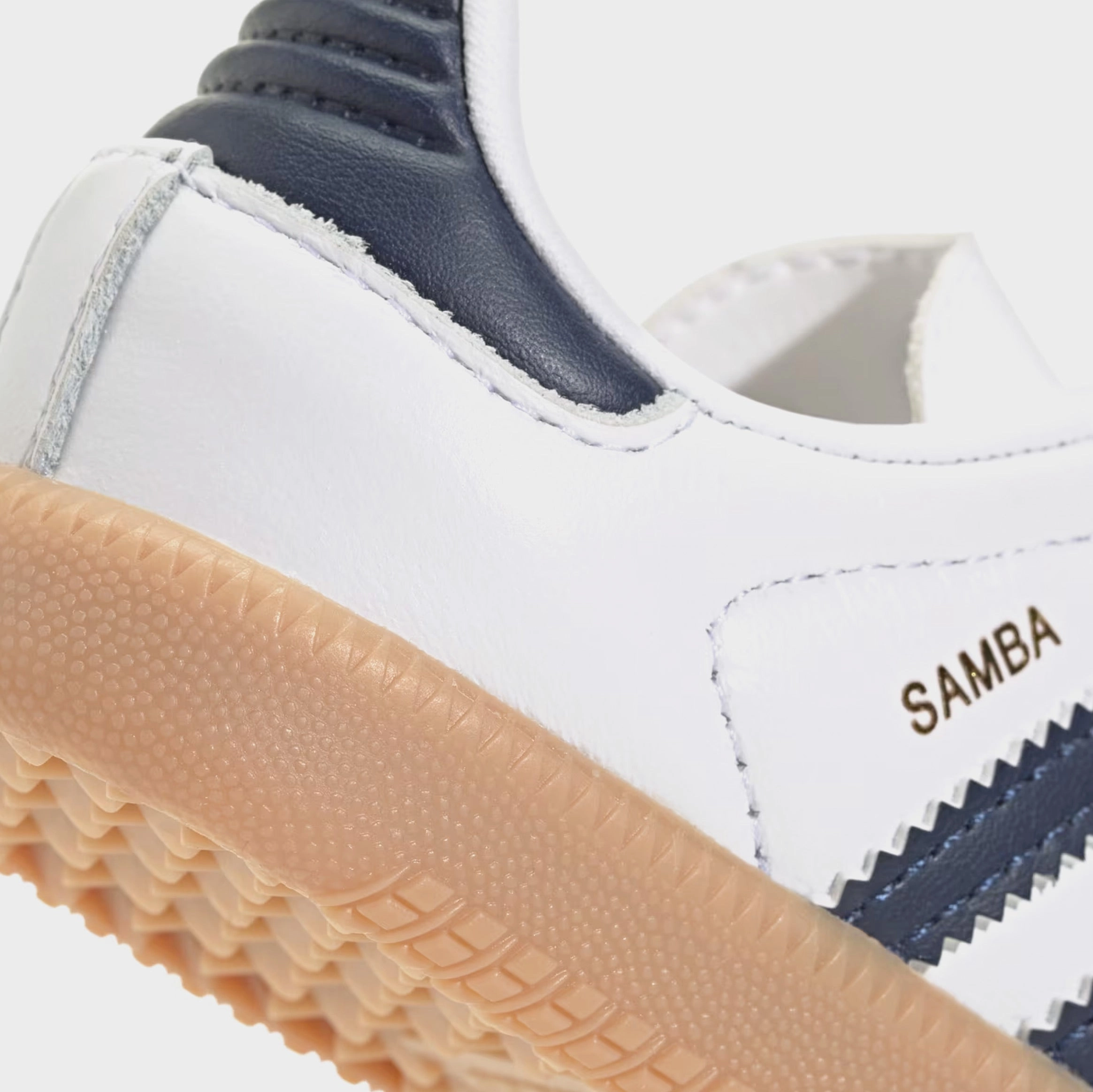 Samba OG Infant Toddler Lifestyle Shoes (Cloud White/Night Indigo/Gum) T-toe casual trainers
