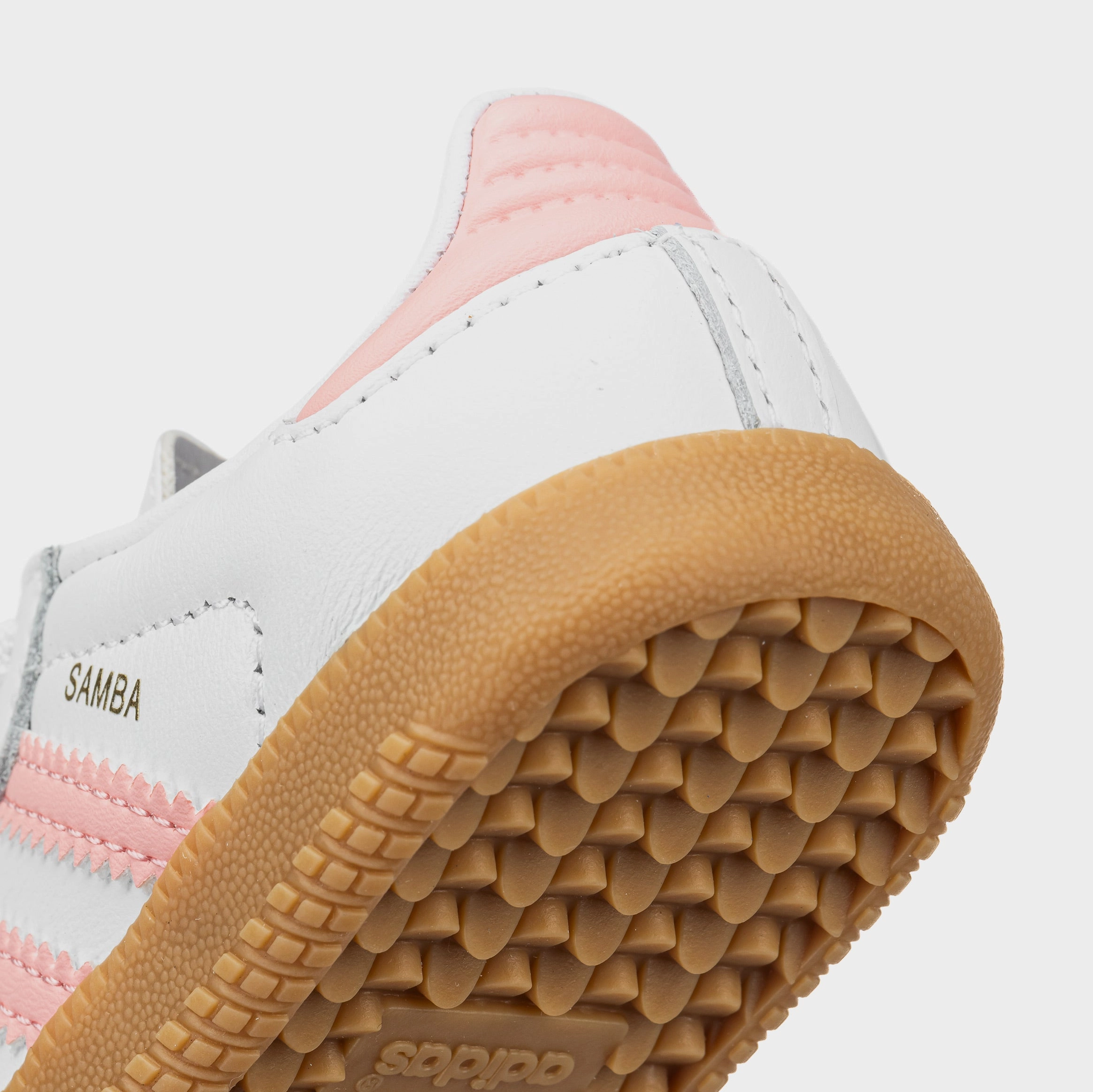 Samba OG Infant Toddler Lifestyle Shoes (White/Coral Pink) T-toe casual trainers