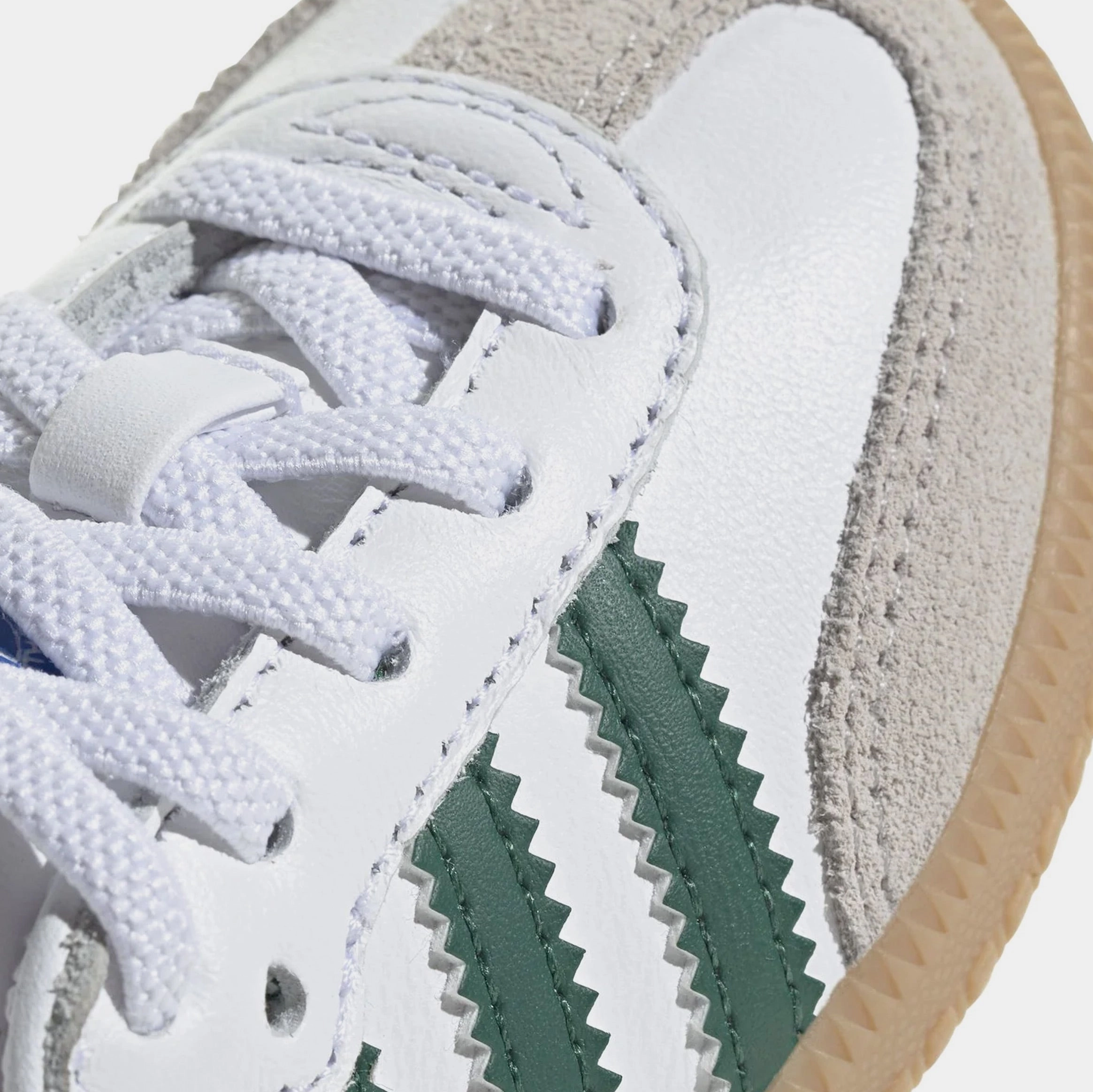 Samba OG Infant Toddler Lifestyle Shoes (White/Green/Gum) T-toe casual trainers