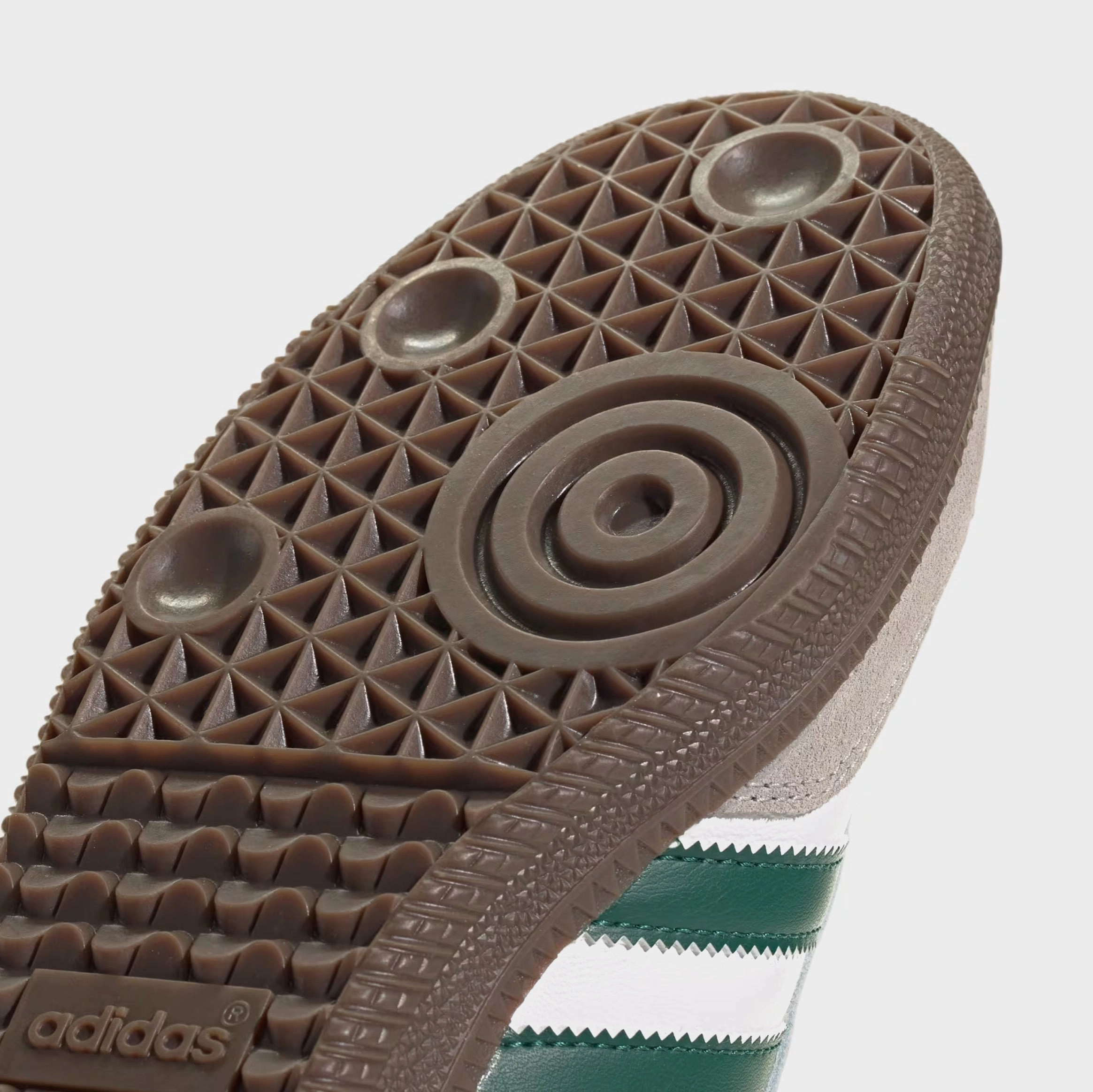 Samba OG Mens Lifestyle Shoes (Cloud White/Collegiate Green/Clear Granite) T-toe casual trainers