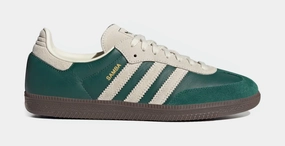 Samba OG Mens Lifestyle Shoes (Collegiate Green/Cream White/Gum) Adidas Samba shoes with iconic T-toe design