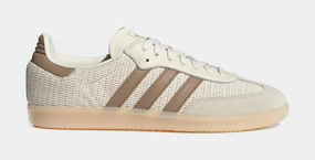 Samba OG Mens Lifestyle Shoes (Cream White/Cardboard/Crystal Sand) Adidas Samba shoes with iconic T-toe design