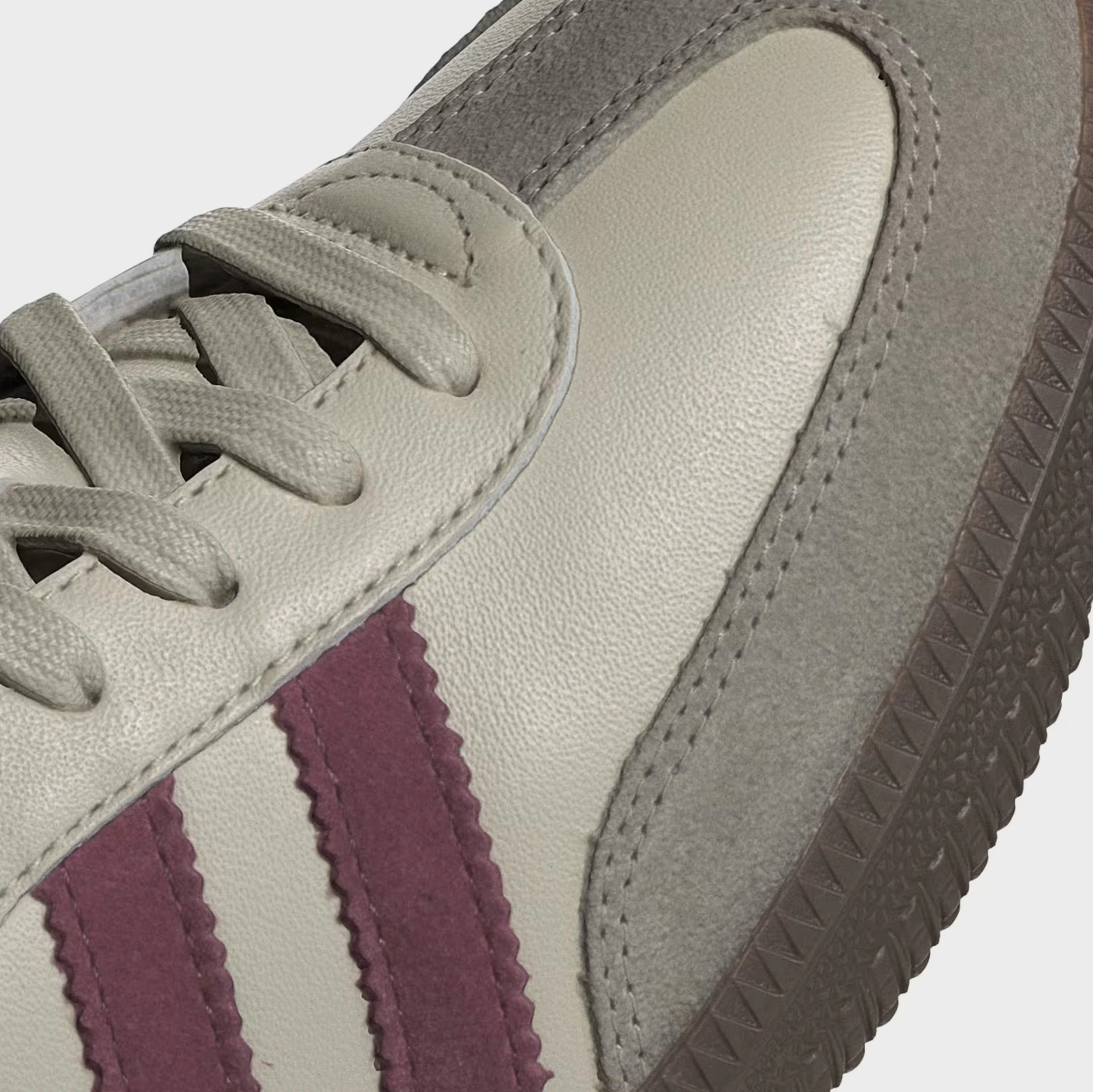 Samba OG Mens Lifestyle Shoes (Putty Grey/Maroon/Gold Metallic) T-toe casual trainers