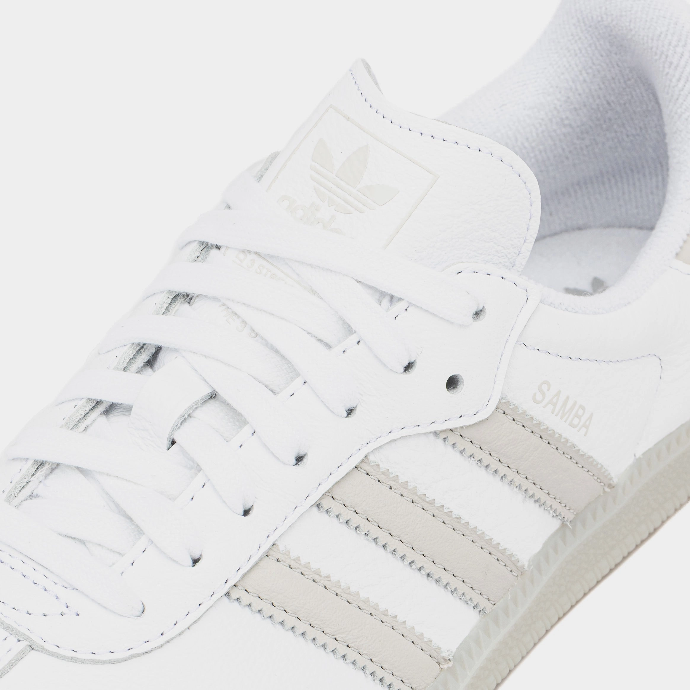Samba OG Mens Lifestyle Shoes (White/Grey) T-toe casual trainers