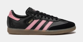Samba OG Messi Mens Lifestyle Shoes (Black/Pink/Black) Adidas Samba shoes with iconic T-toe design